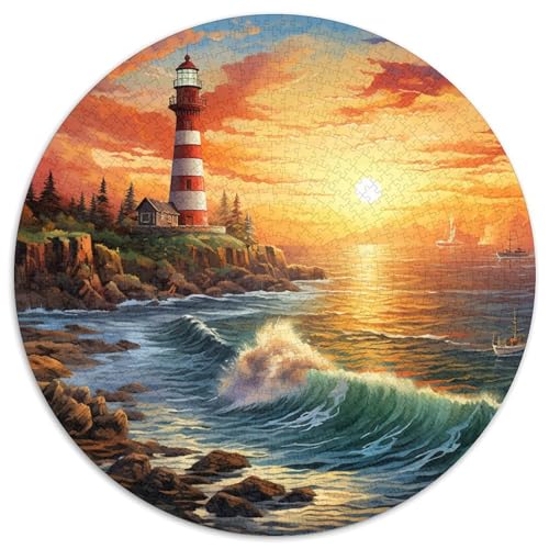 Leuchtturm Puzzle 1000-teilige Schwer Puzzle Spielzeug Lernspiel Impossible Herausforderung Spielzeug Für Erwachsene Kinder 1000pcs (67.5x67.5cm) von DHBANEIOK