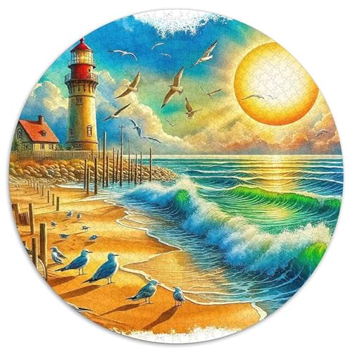 Leuchtturm Puzzle 1000-teilige Schwer Puzzle Spielzeug Pädagogisches Spiel Impossible Herausforderungsspielzeug Für Erwachsene Kinder 1000pcs (67.5x67.5cm) von DHBANEIOK