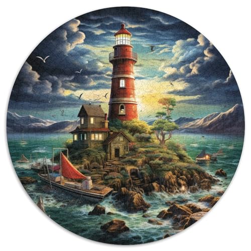 Leuchtturm Puzzles 1000-teilige Schwer Puzzle Spielzeug Lernspiel Impossible Herausforderungsspielzeug Für Erwachsene Kinder 1000pcs (67.5x67.5cm) von DHBANEIOK
