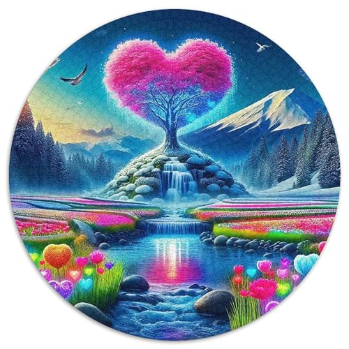 Liebe Blumen Puzzles 1000 Teile Schwer Puzzle Spielzeug Pädagogisches Spiel Impossible Herausforderungsspielzeug Für Erwachsene Kinder 1000pcs (67.5x67.5cm) von DHBANEIOK