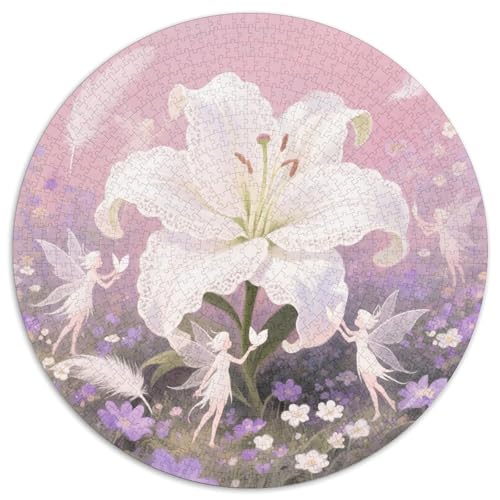 Lilie Puzzle 1000-teilige Schwer Puzzle Spielzeug Lernspiel Impossible Herausforderung Spielzeug Für Erwachsene Und Kinder in Bewährter 1000pcs (67.5x67.5cm) von DHBANEIOK