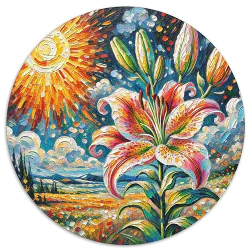 Lilie Puzzle 1000-teilige Schwer Puzzle Spielzeug Pädagogisches Spiel Impossible Herausforderung Spielzeug Für Erwachsene Und Kinder Ab 12 Jahren 1000pcs (67.5x67.5cm) von DHBANEIOK