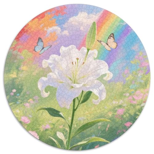 Lilie Puzzles 1000 Teile Schwer Puzzle Spielzeug Lernspiel Impossible Herausforderung Spielzeug Für Erwachsene Kinder 1000pcs (67.5x67.5cm) von DHBANEIOK