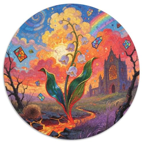 Lilie des Tals Puzzle 1000-teilige Schwer Puzzle Spielzeug Lernspiel Impossible Herausforderungsspielzeug Für Erwachsene Und Kinder Ab 14 Jahren 1000pcs (67.5x67.5cm) von DHBANEIOK