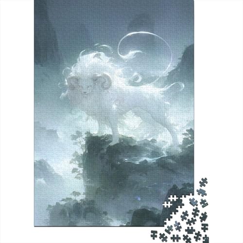 Löwe Puzzle 1000-teilige Schwer Puzzle Spielzeug Pädagogisches Spiel Impossible Herausforderungsspielzeug Für Erwachsene Kinder 1000pcs (75x50cm) von DHBANEIOK