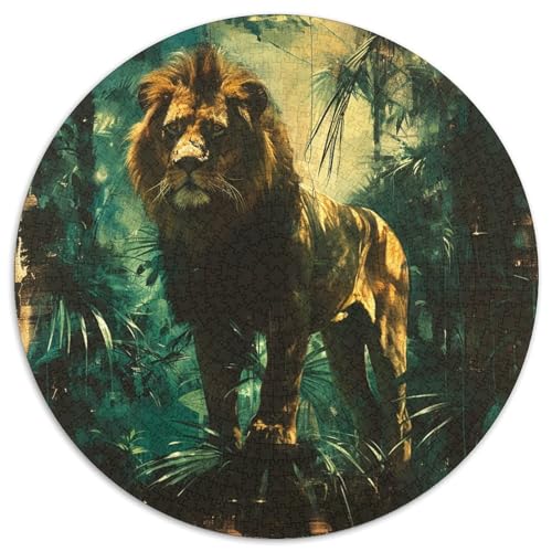 Löwen Puzzle 1000 Teile Schwer Puzzle Spielzeug Pädagogisches Spiel Impossible Herausforderung Spielzeug Für Erwachsene Und Kinder Ab 14 Jahren 1000pcs (67.5x67.5cm) von DHBANEIOK