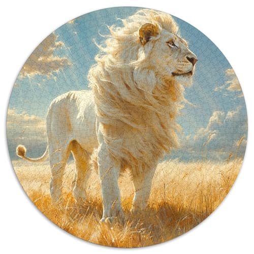 Löwen Puzzle 1000-teilige Schwer Puzzle Spielzeug Lernspiel Impossible Herausforderungsspielzeug Für Erwachsene Und Kinder Ab 14 Jahren 1000pcs (67.5x67.5cm) von DHBANEIOK