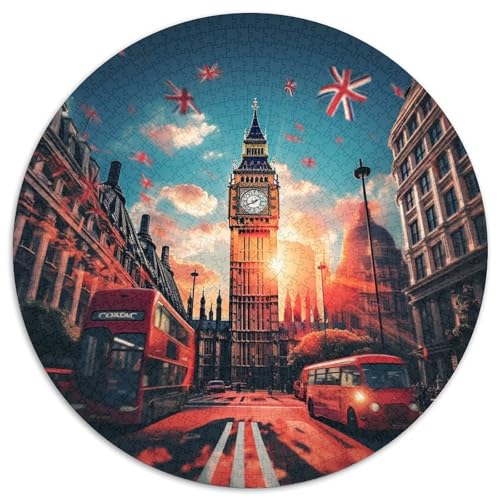 Londoner Stadtbild Puzzle 1000 Teile Schwer Puzzle Spielzeug Pädagogisches Spiel Impossible Herausforderungsspielzeug Für Erwachsene Kinder 1000pcs (67.5x67.5cm) von DHBANEIOK