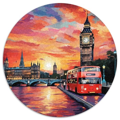 Londoner Stadtbild Puzzles 1000 Teile Schwer Puzzle Spielzeug Lernspiel Impossible Herausforderungsspielzeug Für Erwachsene Und Kinder Ab 14 Jahren 1000pcs (67.5x67.5cm) von DHBANEIOK