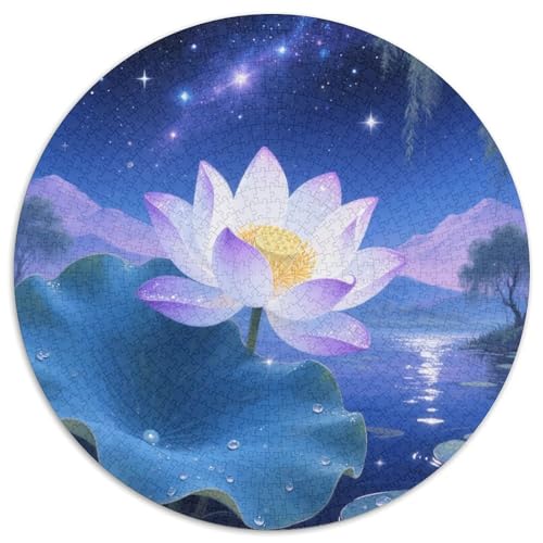 Lotusblume Puzzle 1000 Teile Schwer Puzzle Spielzeug Lernspiel Impossible Herausforderungsspielzeug Für Erwachsene Und Kinder in Bewährter 1000pcs (67.5x67.5cm) von DHBANEIOK