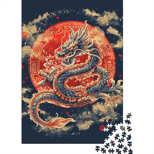Lung Puzzle 1000-teilige Schwer Puzzle Spielzeug Pädagogisches Spiel Impossible Herausforderungsspielzeug Für Erwachsene Kinder 1000pcs (75x50cm) von DHBANEIOK