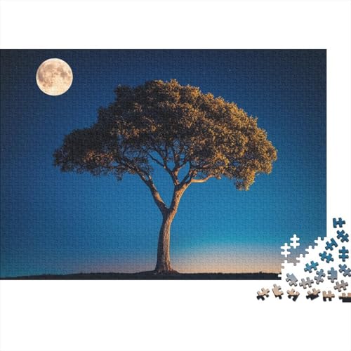 Mond Puzzle 1000 Teile Schwer Puzzle Spielzeug Lernspiel Impossible Herausforderung Spielzeug Für Erwachsene Kinder 1000pcs (75x50cm) von DHBANEIOK
