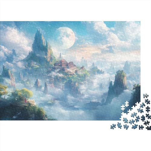 Mond Puzzle 1000 Teile Schwer Puzzle Spielzeug Lernspiel Impossible Herausforderungsspielzeug Für Erwachsene Kinder 1000pcs (75x50cm) von DHBANEIOK