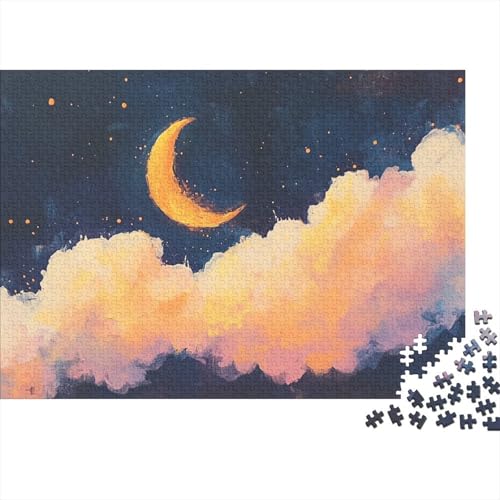 Mond Puzzles 1000 Teile Schwer Puzzle Spielzeug Lernspiel Impossible Herausforderungsspielzeug Für Erwachsene Und Kinder Ab 14 Jahren 1000pcs (75x50cm) von DHBANEIOK