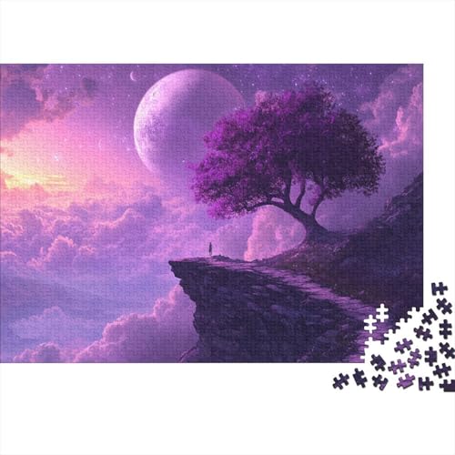 Mond Puzzles 1000 Teile Schwer Puzzle Spielzeug Pädagogisches Spiel Impossible Herausforderungsspielzeug Für Erwachsene Kinder 1000pcs (75x50cm) von DHBANEIOK