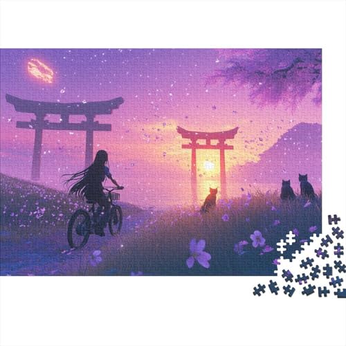 Nachthimmel Puzzle 1000 Teile Schwer Puzzle Spielzeug Lernspiel Impossible Herausforderung Spielzeug Für Erwachsene Kinder 1000pcs (75x50cm) von DHBANEIOK