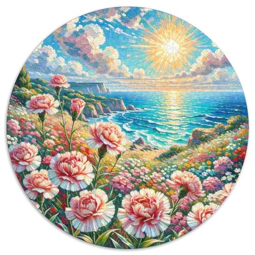 Nelken Puzzle 1000-teilige Schwer Puzzle Spielzeug Lernspiel Impossible Herausforderung Spielzeug Für Erwachsene Kinder 1000pcs (67.5x67.5cm) von DHBANEIOK