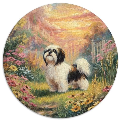 Niedlicher Haustierhund Puzzle 1000 Teile Schwer Puzzle Spielzeug Lernspiel Impossible Herausforderungsspielzeug Für Erwachsene Kinder 1000pcs (67.5x67.5cm) von DHBANEIOK