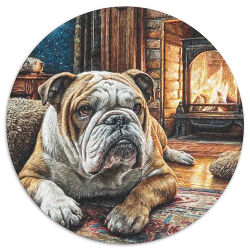 Niedlicher Haustierhund Puzzle 1000 Teile Schwer Puzzle Spielzeug Pädagogisches Spiel Impossible Herausforderung Spielzeug Für Erwachsene Kinder 1000pcs (67.5x67.5cm) von DHBANEIOK