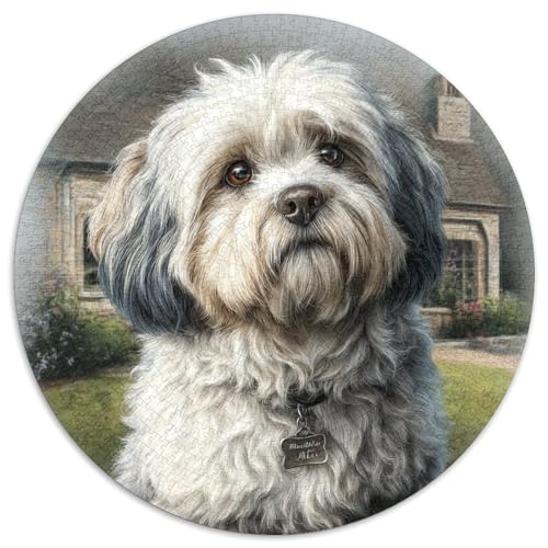 Niedlicher Haustierhund Puzzle 1000 Teile Schwer Puzzle Spielzeug Pädagogisches Spiel Impossible Herausforderung Spielzeug Für Erwachsene Und Kinder Ab 14 Jahren 1000pcs (67.5x67.5cm) von DHBANEIOK