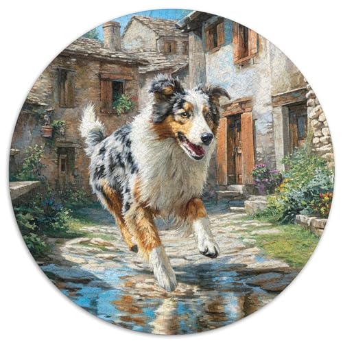 Niedlicher Haustierhund Puzzle 1000 Teile Schwer Puzzle Spielzeug Pädagogisches Spiel Impossible Herausforderungsspielzeug Für Erwachsene Und Kinder in Bewährter 1000pcs (67.5x67.5cm) von DHBANEIOK