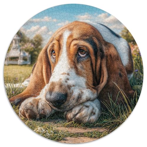 Niedlicher Haustierhund Puzzle 1000-teilige Schwer Puzzle Spielzeug Pädagogisches Spiel Impossible Herausforderung Spielzeug Für Erwachsene Kinder 1000pcs (67.5x67.5cm) von DHBANEIOK