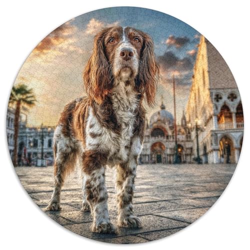 Niedlicher Haustierhund Puzzles 1000 Teile Schwer Puzzle Spielzeug Lernspiel Impossible Herausforderung Spielzeug Für Erwachsene Und Kinder Ab 12 Jahren 1000pcs (67.5x67.5cm) von DHBANEIOK