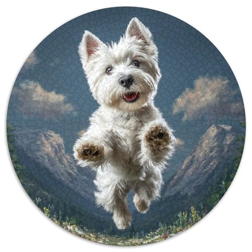 Niedlicher Haustierhund Puzzles 1000 Teile Schwer Puzzle Spielzeug Lernspiel Impossible Herausforderungsspielzeug Für Erwachsene Kinder 1000pcs (67.5x67.5cm) von DHBANEIOK