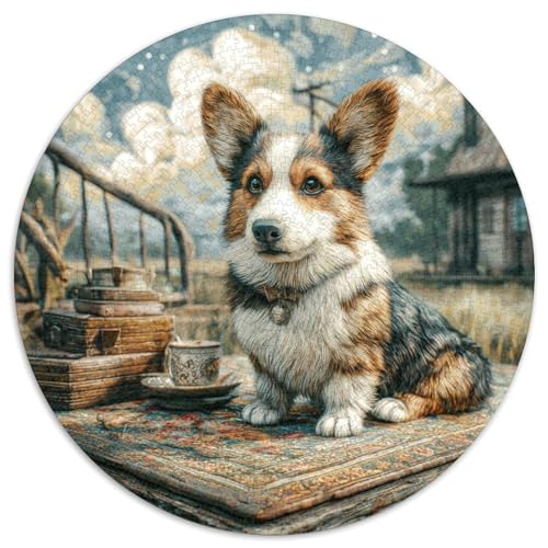 Niedlicher Haustierhund Puzzles 1000 Teile Schwer Puzzle Spielzeug Pädagogisches Spiel Impossible Herausforderungsspielzeug Für Erwachsene Kinder 1000pcs (67.5x67.5cm) von DHBANEIOK
