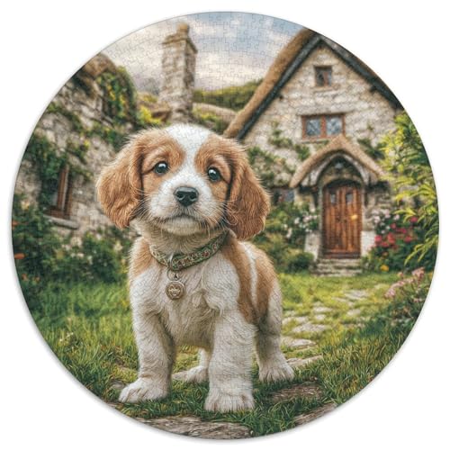 Niedlicher Hund Puzzle 1000-teilige Schwer Puzzle Spielzeug Lernspiel Impossible Herausforderung Spielzeug Für Erwachsene Und Kinder Ab 14 Jahren 1000pcs (67.5x67.5cm) von DHBANEIOK