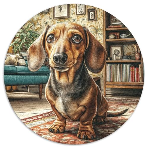 Niedlicher Hund Puzzle 1000-teilige Schwer Puzzle Spielzeug Pädagogisches Spiel Impossible Herausforderung Spielzeug Für Erwachsene Und Kinder Ab 12 Jahren 1000pcs (67.5x67.5cm) von DHBANEIOK