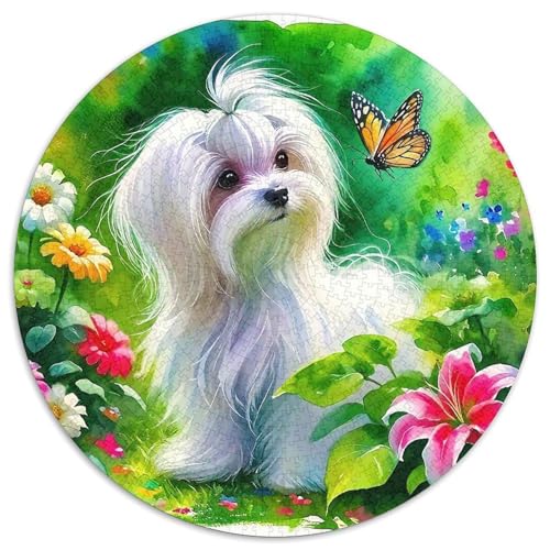 Niedlicher Hund Puzzles 1000 Teile Schwer Puzzle Spielzeug Pädagogisches Spiel Impossible Herausforderungsspielzeug Für Erwachsene Und Kinder Ab 14 Jahren 1000pcs (67.5x67.5cm) von DHBANEIOK