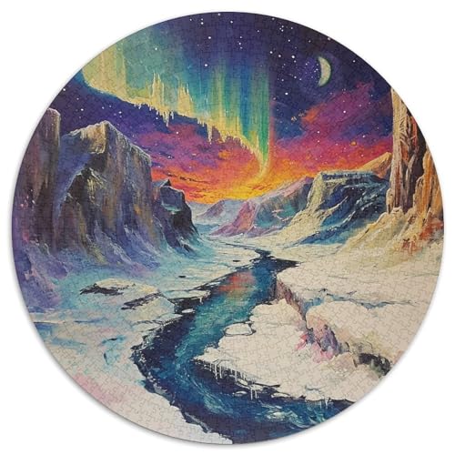 Nordlichter Puzzle 1000 Teile Schwer Puzzle Spielzeug Lernspiel Impossible Herausforderung Spielzeug Für Erwachsene Kinder 1000pcs (67.5x67.5cm) von DHBANEIOK