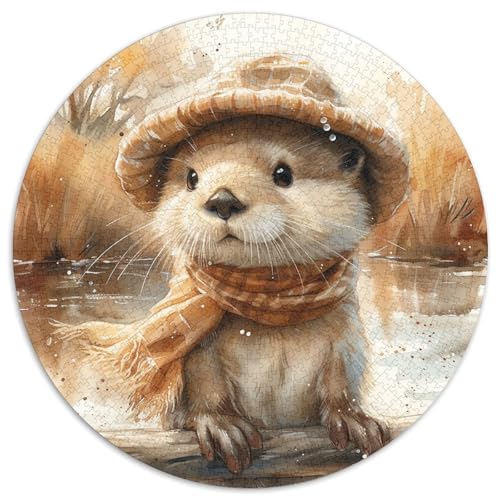 Otter Puzzles 1000 Teile Schwer Puzzle Spielzeug Pädagogisches Spiel Impossible Herausforderungsspielzeug Für Erwachsene Kinder 1000pcs (67.5x67.5cm) von DHBANEIOK