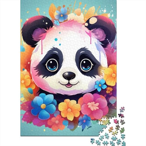 Panda Puzzle 1000 Teile Schwer Puzzle Spielzeug Lernspiel Impossible Herausforderung Spielzeug Für Erwachsene Kinder 1000pcs (75x50cm) von DHBANEIOK