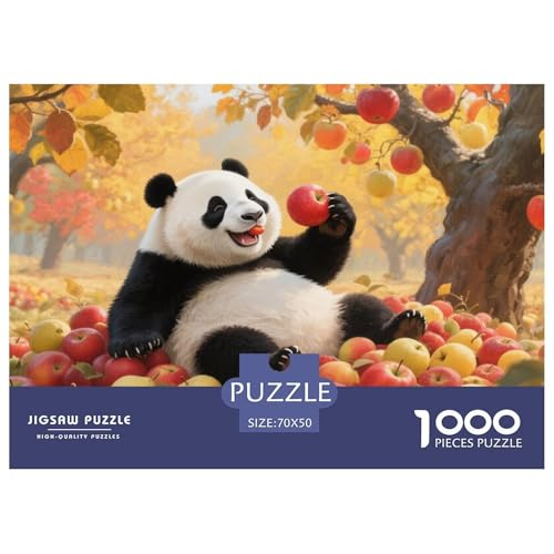 Panda Puzzle 1000 Teile Schwer Puzzle Spielzeug Pädagogisches Spiel Impossible Herausforderungsspielzeug Für Erwachsene Kinder 70x50cm/1000pcs von DHBANEIOK