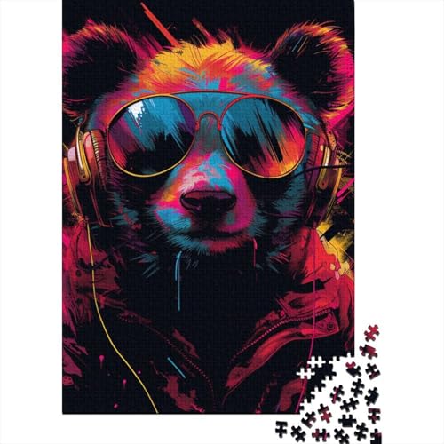 Panda Puzzles 1000 Teile Schwer Puzzle Spielzeug Lernspiel Impossible Herausforderungsspielzeug Für Erwachsene Und Kinder Ab 14 Jahren 1000pcs (75x50cm) von DHBANEIOK