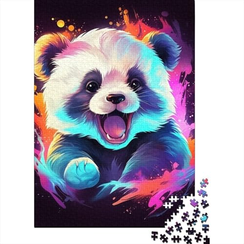 Panda Puzzles 1000 Teile Schwer Puzzle Spielzeug Pädagogisches Spiel Impossible Herausforderungsspielzeug Für Erwachsene Kinder 1000pcs (75x50cm) von DHBANEIOK