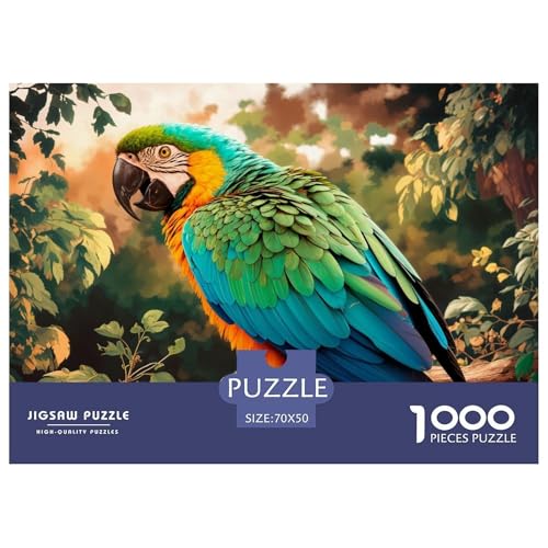 Papagei Puzzle 1000 Teile Schwer Puzzle Spielzeug Lernspiel Impossible Herausforderungsspielzeug Für Erwachsene Und Kinder Ab 12 Jahren 70x50cm/1000pcs von DHBANEIOK