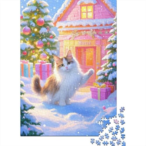 Perserkatze Puzzle 1000 Teile Schwer Puzzle Spielzeug Lernspiel Impossible Herausforderungsspielzeug Für Erwachsene Und Kinder Ab 12 Jahren 1000pcs (75x50cm) von DHBANEIOK