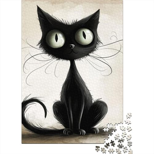 Perserkatze Puzzles 1000-teilige Schwer Puzzle Spielzeug Lernspiel Impossible Herausforderungsspielzeug Für Erwachsene Kinder 1000pcs (75x50cm) von DHBANEIOK