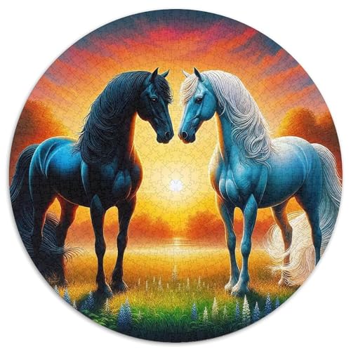 Pferd Puzzle 1000 Teile Schwer Puzzle Spielzeug Pädagogisches Spiel Impossible Herausforderung Spielzeug Für Erwachsene Und Kinder in Bewährter 1000pcs (67.5x67.5cm) von DHBANEIOK