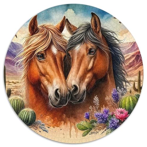 Pferd Puzzle 1000 Teile Schwer Puzzle Spielzeug Pädagogisches Spiel Impossible Herausforderungsspielzeug Für Erwachsene Kinder 1000pcs (67.5x67.5cm) von DHBANEIOK