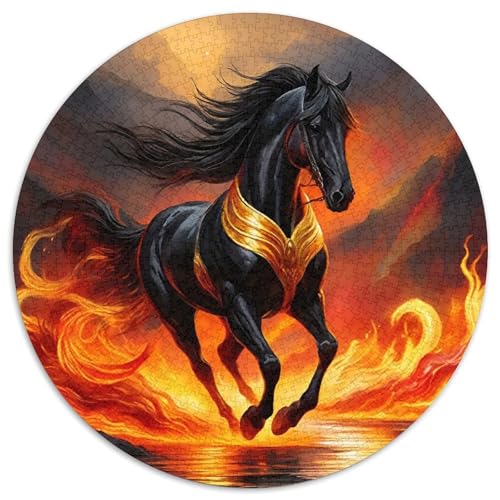 Pferd Puzzle 1000-teilige Schwer Puzzle Spielzeug Lernspiel Impossible Herausforderungsspielzeug Für Erwachsene Und Kinder Ab 12 Jahren 1000pcs (67.5x67.5cm) von DHBANEIOK