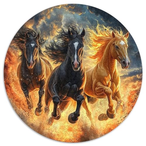 Pferd Puzzles 1000 Teile Schwer Puzzle Spielzeug Lernspiel Impossible Herausforderung Spielzeug Für Erwachsene Kinder 1000pcs (67.5x67.5cm) von DHBANEIOK