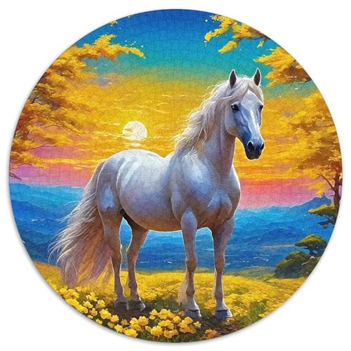Pferd Puzzles 1000 Teile Schwer Puzzle Spielzeug Lernspiel Impossible Herausforderung Spielzeug Für Erwachsene Kinder 1000pcs (67.5x67.5cm) von DHBANEIOK