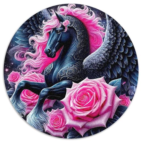 Pferd Puzzles 1000 Teile Schwer Puzzle Spielzeug Lernspiel Impossible Herausforderung Spielzeug Für Erwachsene Kinder 1000pcs (67.5x67.5cm) von DHBANEIOK