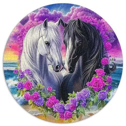 Pferd Puzzles 1000-teilige Schwer Puzzle Spielzeug Lernspiel Impossible Herausforderungsspielzeug Für Erwachsene Und Kinder in Bewährter 1000pcs (67.5x67.5cm) von DHBANEIOK