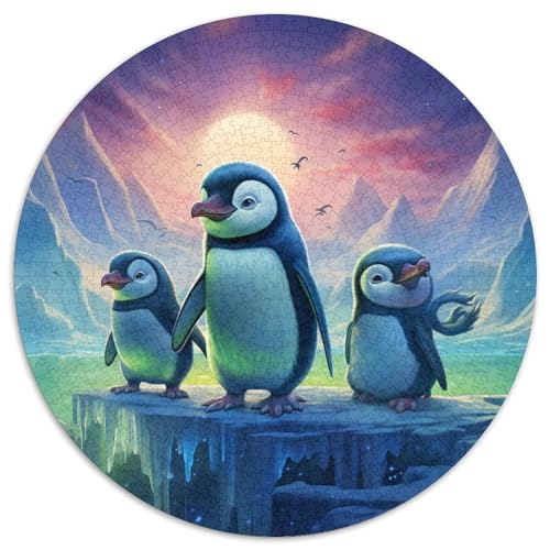 Pinguin Puzzles 1000-teilige Schwer Puzzle Spielzeug Lernspiel Impossible Herausforderungsspielzeug Für Erwachsene Kinder 1000pcs (67.5x67.5cm) von DHBANEIOK