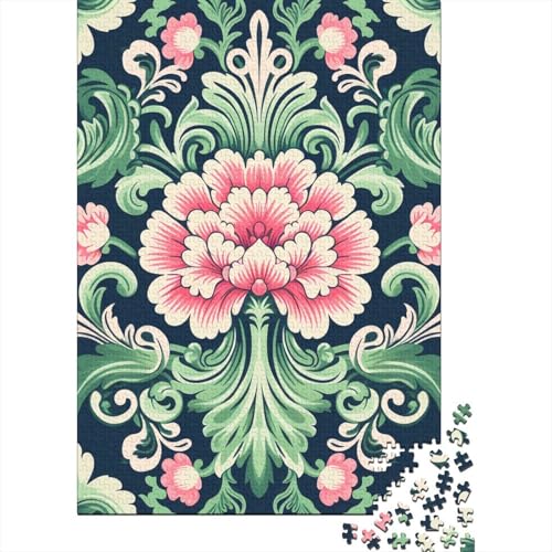 Polygonale Blume Puzzles 1000 Teile Schwer Puzzle Spielzeug Pädagogisches Spiel Impossible Herausforderung Spielzeug Für Erwachsene Kinder 1000pcs (75x50cm) von DHBANEIOK
